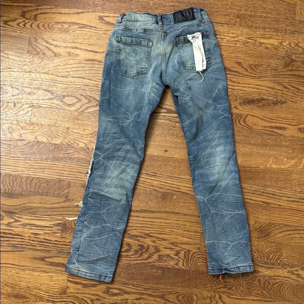 NWOT Evolution In Design Distressed Blue Jeans size 14 - Picture 3 of 5